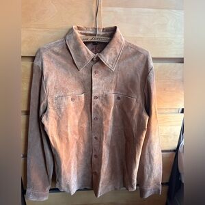 Gorgeous Vintage Camel Unisex Genuine Suede Leather Jacket 🤎✨